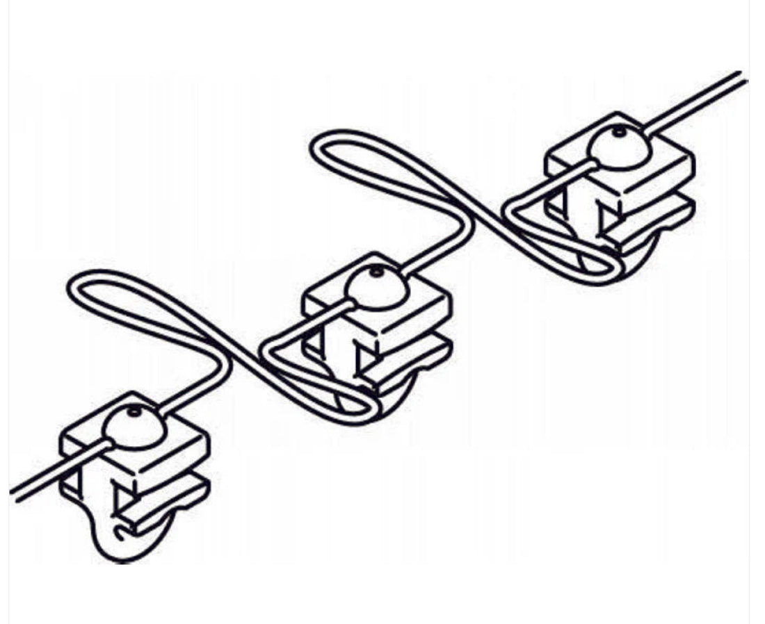 Silent Gliss Wave Gliders 60mm or 80mm Spacing